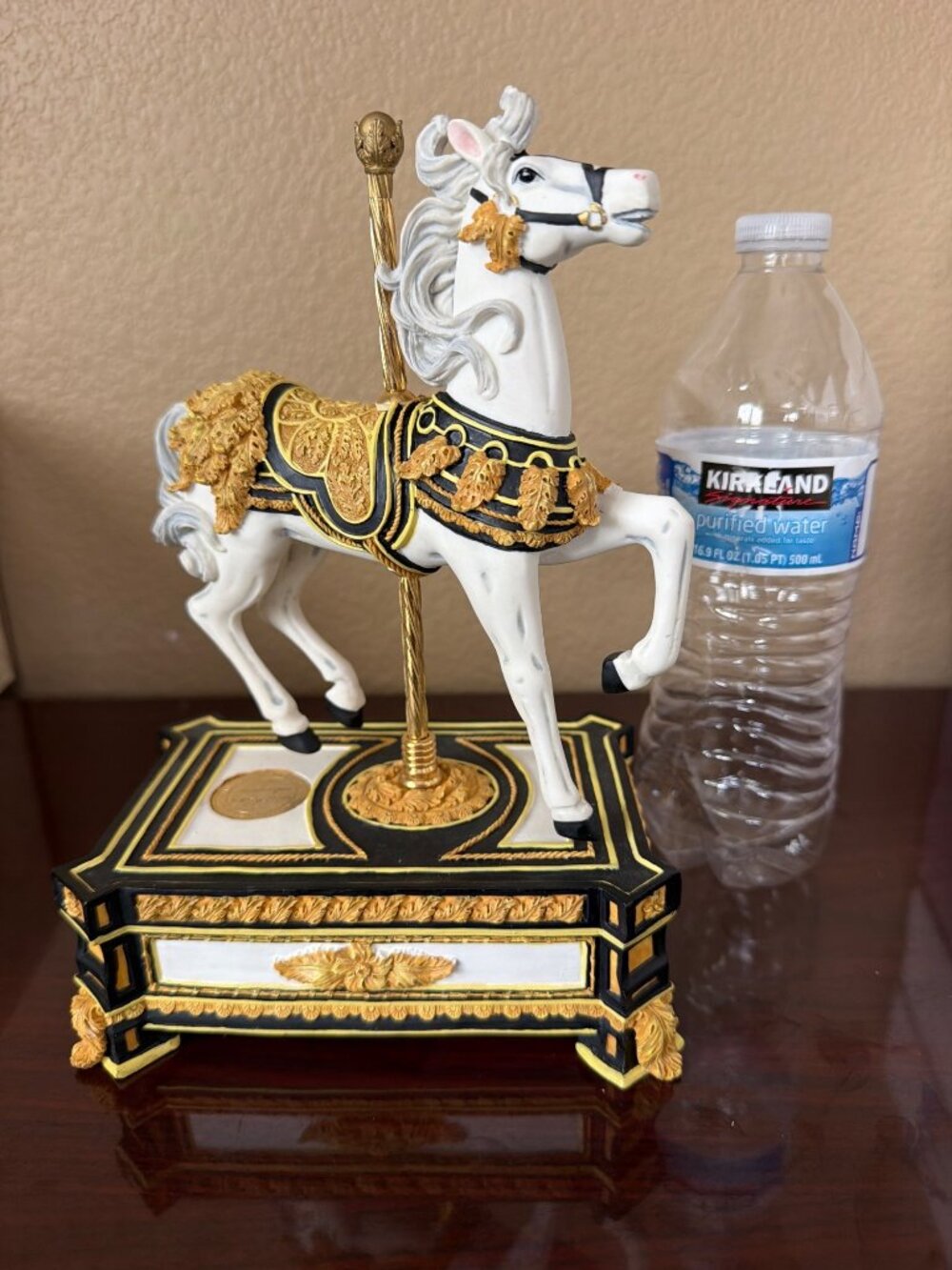 San Francisco Music Box Arabesque Carousel Horse Ltd Ed Wind Beneath Wings w/Box - Picture 4 of 17